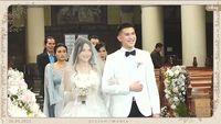 Momen Sakral nan Haru Pemberkatan Nikah Julian Jacob dan Mirriam Eka
