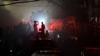 Gedung SDM Polda Kalsel Terbakar