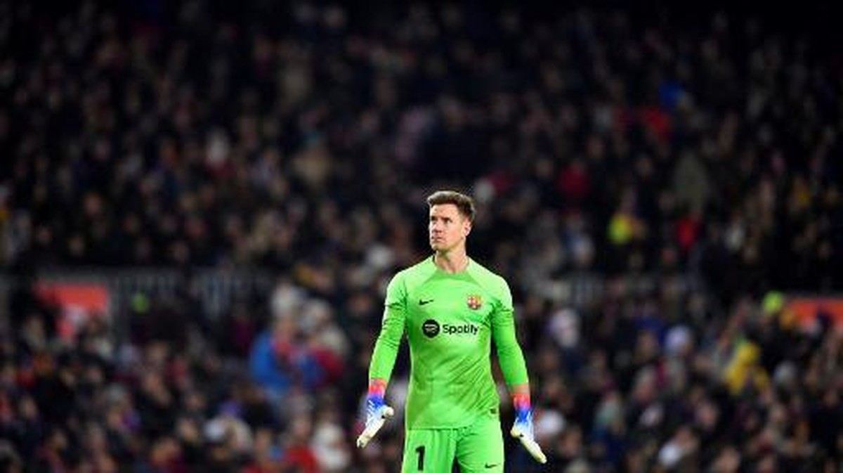 Kiper Barcelona, Marc-Andre ter Stegen. (Foto: AFP/PAU BARRENA)