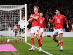 Pemain Nottingham Bobol MU, Selebrasi ala Ronaldo, eh Golnya Dianulir