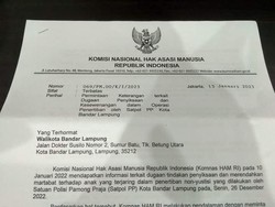 Kata Komnas HAM RI Soal Pemanggilan Walkot Bandar Lampung