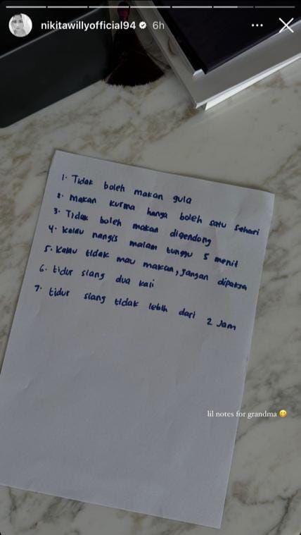 Catatan Khusus Nikita Willy