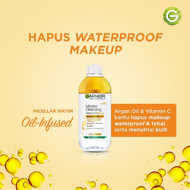 Garnier Micellar Oil-Infused Cleansing Water. Foto: instagram.com/garnierindonesia Garnier Micellar Oil-Infused Cleansing Water. Foto: instagram.com/garnierindonesia