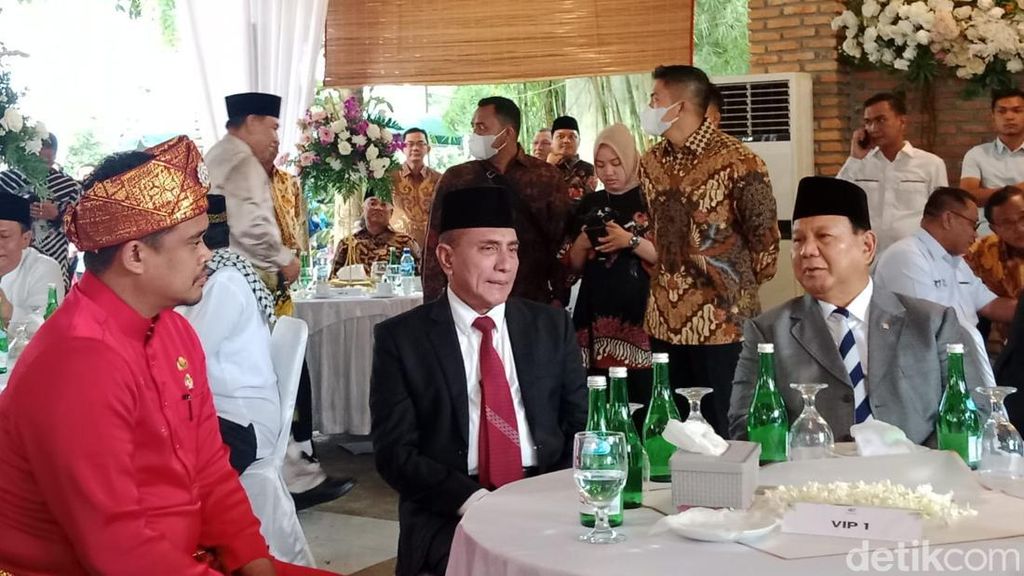 Momen Hangat Prabowo, Edy dan Bobby di Acara Nikahan Dahnil Anzar