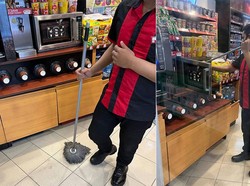 Pegawai Bersihkan Microwave Pakai Kain Pel Kotor, Minimarket Ini Dikritik