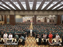 Prabowo Bertemu Ribuan Babinsa di Medan, Bicara Dedikasi-Pengorbanan