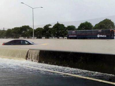 Penampakan Banjir Rendam Auckland Selandia Baru