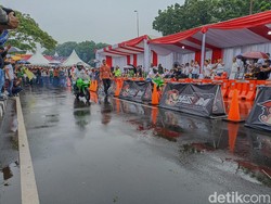 Bruum! Kapolda Metro dan Pj Gubernur DKI Jajal Trek Street Race Kemayoran