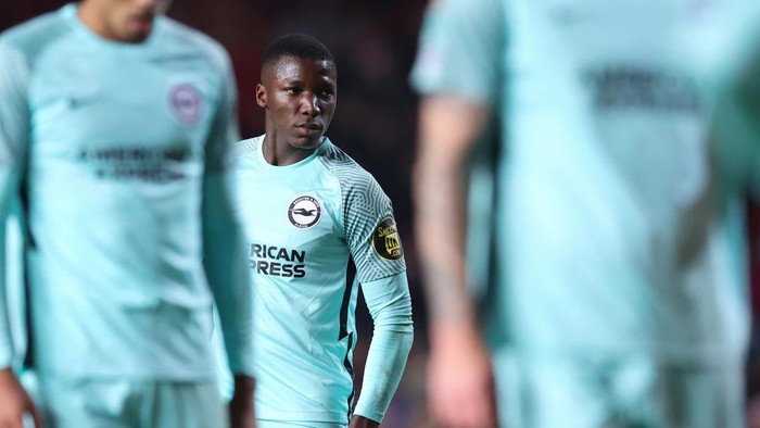 LONDON, ENGLAND - DECEMBER 21: Moises Caicedo of Brighton & Hove Albion during the Carabao Cup Fourth Round match between Charlton Athletic and Brighton & Hove Albion at The Valley on December 21, 2022 in London, England. (Photo by Jacques Feeney/Offside/Offside via Getty Images)