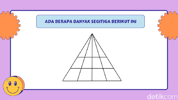 Bisa Tebak Ada Berapa Segitiga? Bisa Jawab Semua, Tandanya Punya Bibit Jenius