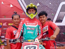 Keren! Pembalap Asal Pangandaran Juarai Kejurnas Motocross