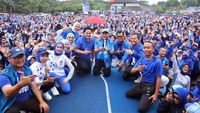 Erick Thohir Hadiri Senam Sehat PAN di Depok