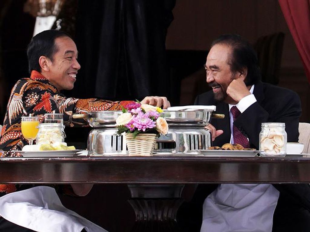 Direktur PPI: Wajah Surya Paloh Semringah Usai Bertemu Jokowi