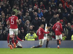 Teranyar, Manchester United menang 3-1 atas Reading di Old Trafford dalam lanjutan Piala FA, Minggu (29/1) dini hari WIB (AP)