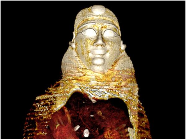 Potret Mumi Remaja dengan 49 Jimat Via Teknologi CT-scan