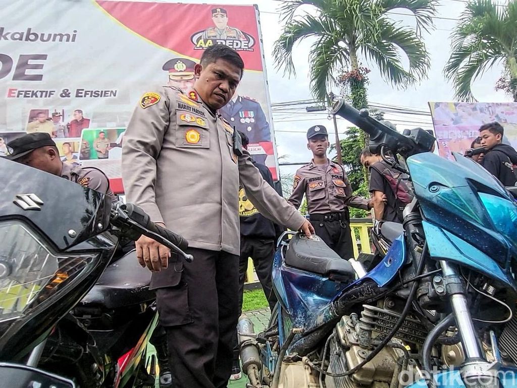 Puluhan Pemilik Motor di Sukabumi Ditangkap gegara Bikin Resah