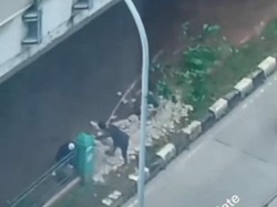 Polisi Tangkap 2 Pria Viral Pencuri Besi Pembatas Jalan Depan RSUD Koja