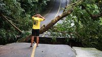 Imbas Tanah Longsor di Sabang, Jalan Putus-Pohon Tumbang