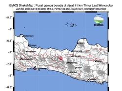Penjelasan BMKG soal Gempa M 2,6 di Wonosobo Pagi Ini