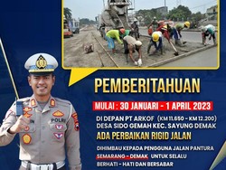 Info Lur! Perbaikan Jalan Pantura Dekat Tol Jembatan Sayung Demak