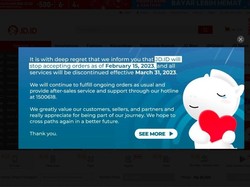 Wara-wara! JD.ID Setop Terima Pesanan Mulai 15 Februari