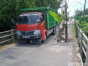Jembatan Jalan Juwiring Klaten Ditanami Pohon Pisang, Ini Penampakannya
