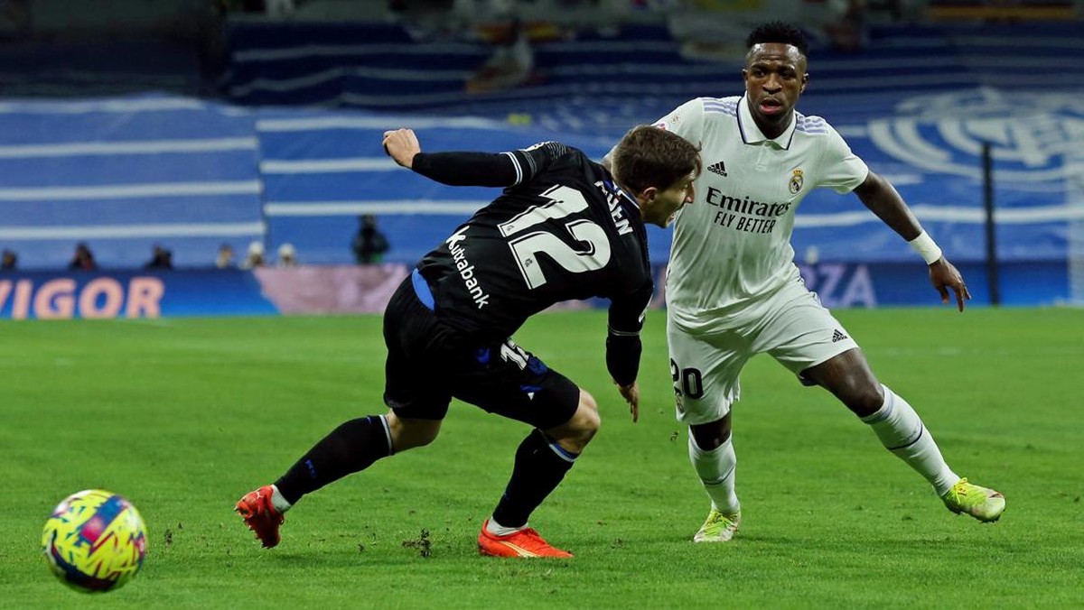 Real Madrid ditahan Real Sociedad 0-0. (Foto: REUTERS/ISABEL INFANTES)