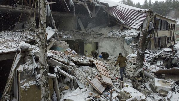 Potret RS di Rusia Hancur Diserang