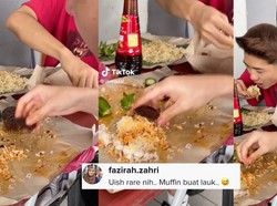 Aneh! Bukan Daging, Pria Ini Makan Nasi Rames Lauknya Muffin Cokelat
