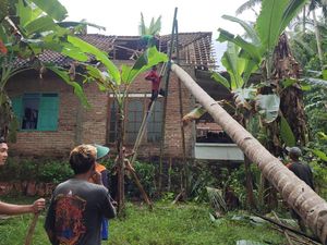 Puluhan Rumah di Pacitan Rusak Dihempas Angin Kencang Puluhan Rumah di Pacitan Rusak Dihempas Angin Kencang