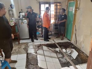Rumah Tak Layak Huni di Kota Bogor Amblas, Temboknya Retak