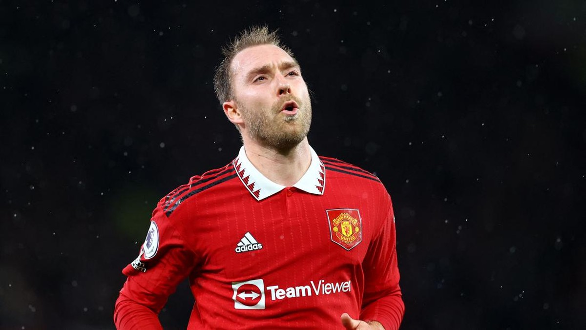 Gelandang Manchester United Christian Eriksen absen setidaknya tiga bulan. (Foto: REUTERS/CARL RECINE)