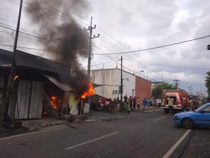 Pertamini di Malang Terbakar, Satu Orang Terluka Pertamini di Malang Terbakar, Satu Orang Terluka