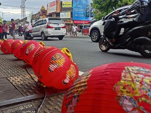 600 Lampion Terangi Tabanan Jelang Perayaan Cap Go Meh