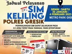 Pengumuman! SIM Keliling Gresik Mangkal di Metro Park GKB Hingga 4 Februari