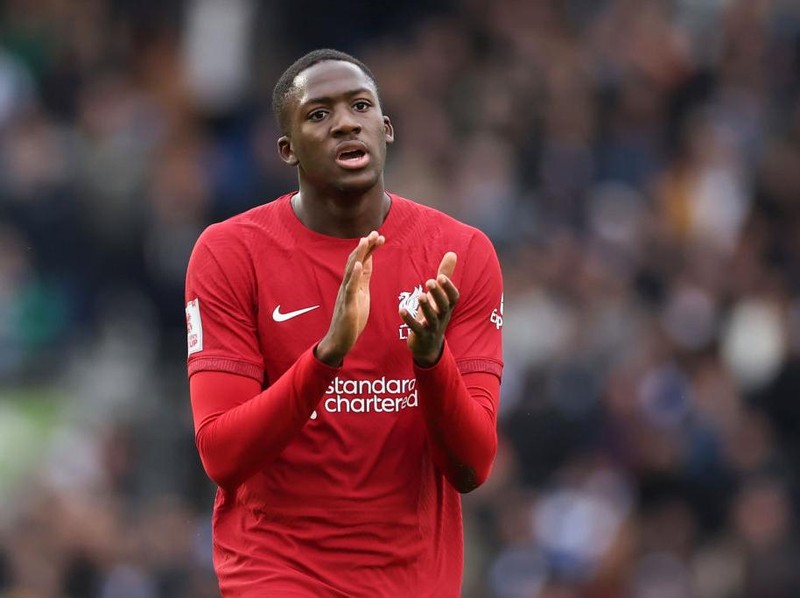 BRIGHTON, ENGLAND - JANUARY 29: Ibrahima Konate of Liverpool during the FA Cup Fourth Round match between Brighton & Hove ALbion and Liverpool at Amex Stadium on January 29, 2023 in Brighton, England. (Photo by Jacques Feeney/Offside/Offside via Getty Images)