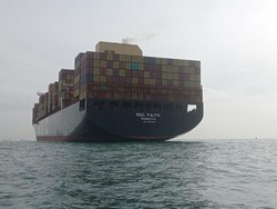 Penyebab Kapal MV MSC Faith Angkut Kontainer Kandas di Perairan Batam