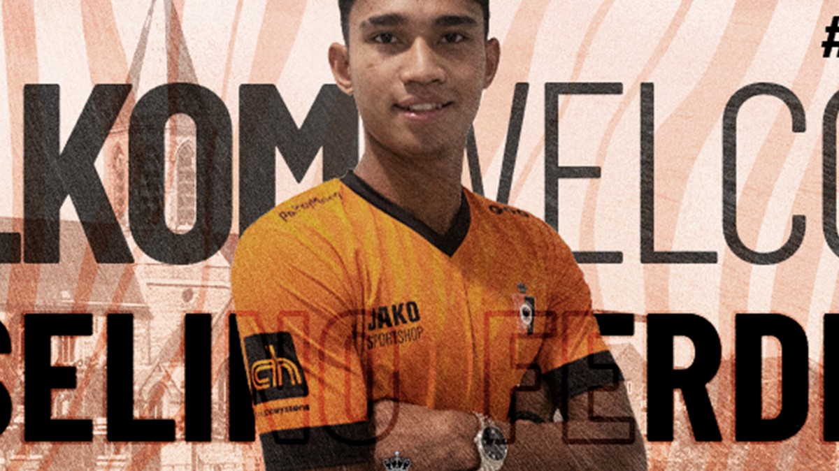 Marselino Ferdinan lakoni debut dengan KMSK Deinze (Foto: Twitter @KMSKDeinze)