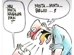 Mahfud Buka Suara soal Unggahan Karikatur Keadilan Harus Dibeli