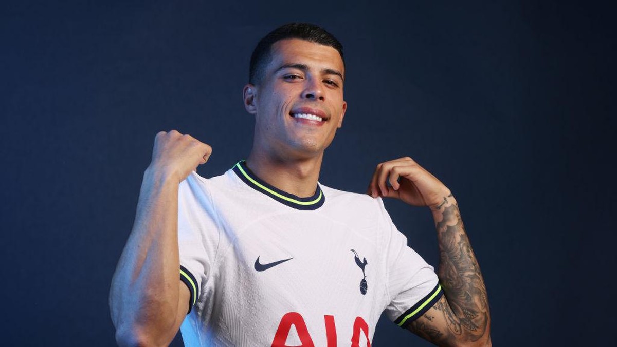 Pedro Porro gabung Tottenham Hotspur dari Sporting CP (Tottenham Hotspur FC via Getty I/Tottenham Hotspur FC)