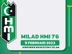30 Twibbon Milad HMI ke-76: Link Download dan Cara Pakai