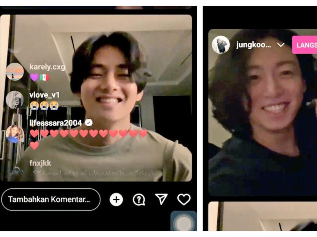 Jungkook Live Bareng Taehyung, Fans Heboh Langsung Ngereog Jungkook Live Bareng Taehyung, Fans Heboh Langsung Ngereog