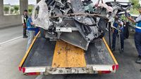 Kondisi Honda HR-V Penyok Usai Tabrak Truk di Tol Tebing Tinggi-Medan