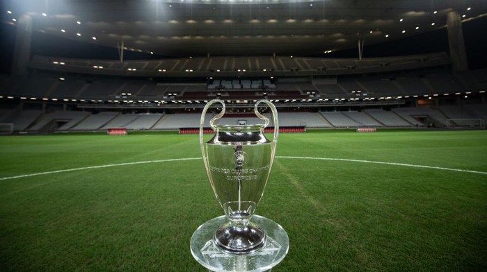 ISTANBUL, Turkiye - AUGUST 29: The Champions League Trophy is seen at Ataturk Olympic Stadium on August 29, 2022 in Istanbul, Turkiye. The Ataturk Olympic Stadium is the venue of the 2023 UEFA Champions League Final which takes place on June 10th, 2023  (Photo by Burak Kara - UEFA/UEFA via Getty Images)