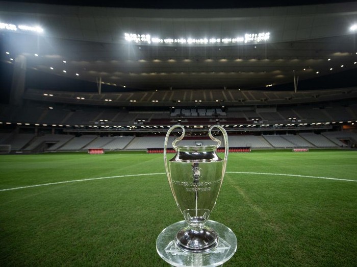ISTANBUL, Turkiye - AUGUST 29: The Champions League Trophy is seen at Ataturk Olympic Stadium on August 29, 2022 in Istanbul, Turkiye. The Ataturk Olympic Stadium is the venue of the 2023 UEFA Champions League Final which takes place on June 10th, 2023  (Photo by Burak Kara - UEFA/UEFA via Getty Images)