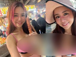 Makan Sosis Pakai Baju Seksi, Selebgram Ini Diblokir di Internet Makan Sosis Pakai Baju Seksi, Selebgram Ini Diblokir di Internet