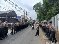 Reka Ulang Kecelakaan Hasya Mahasiswa UI di Jaksel Dijaga Ketat Polisi