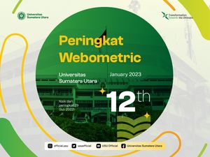 USU Masuk 12 Kampus Terbaik di Indonesia Versi Webometrics 2023