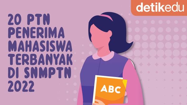 Infografis: 20 PTN Penerima Mahasiswa Terbanyak di SNMPTN 2022