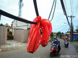 Awas! Ada Kabel Menjuntai di Jalan Tugu Macan Bogor Awas! Ada Kabel Menjuntai di Jalan Tugu Macan Bogor